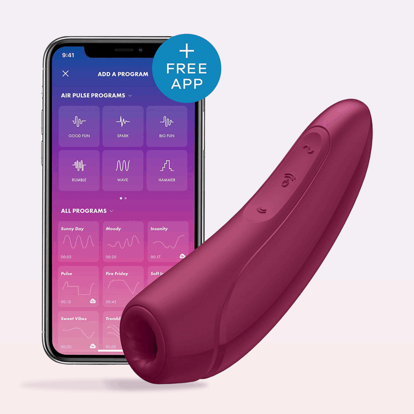 Curvy 1+ - Bordeaux Stimulateur connecté Satisfyer – Image 2