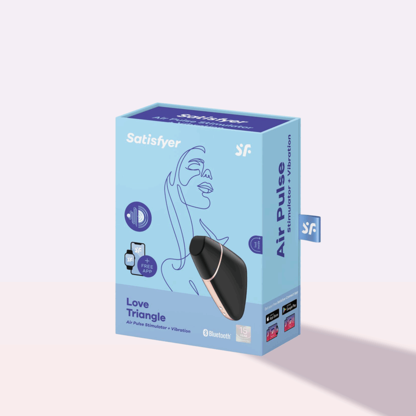 Love Triangle – Stimulateur connecté Air Pulse & Vibration – Image 3