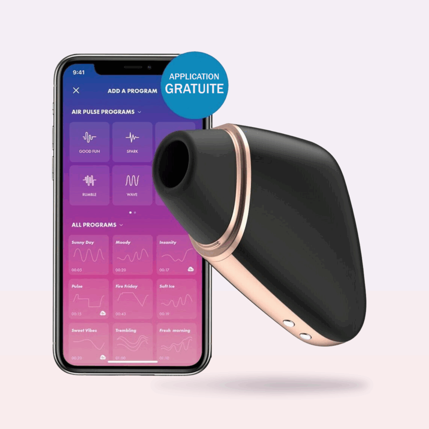Love Triangle – Stimulateur connecté Air Pulse & Vibration