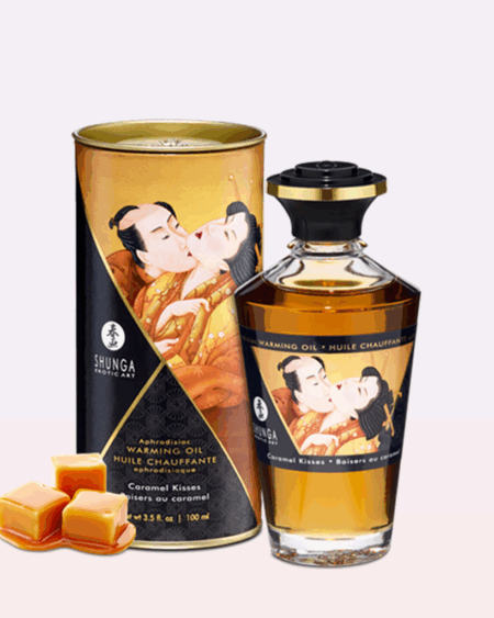 Huile chauffante aphrodisiaque - Baisers caramel