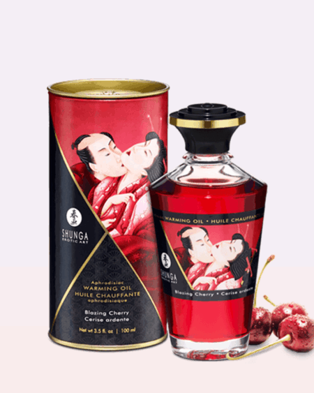 Huile chauffante aphrodisiaque - Cerise ardente 100ml