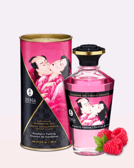 Huile chauffante aphrodisiaque - Framboise 100ml