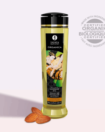 Huile de massage organique - Douceur d'amande - 240 ml